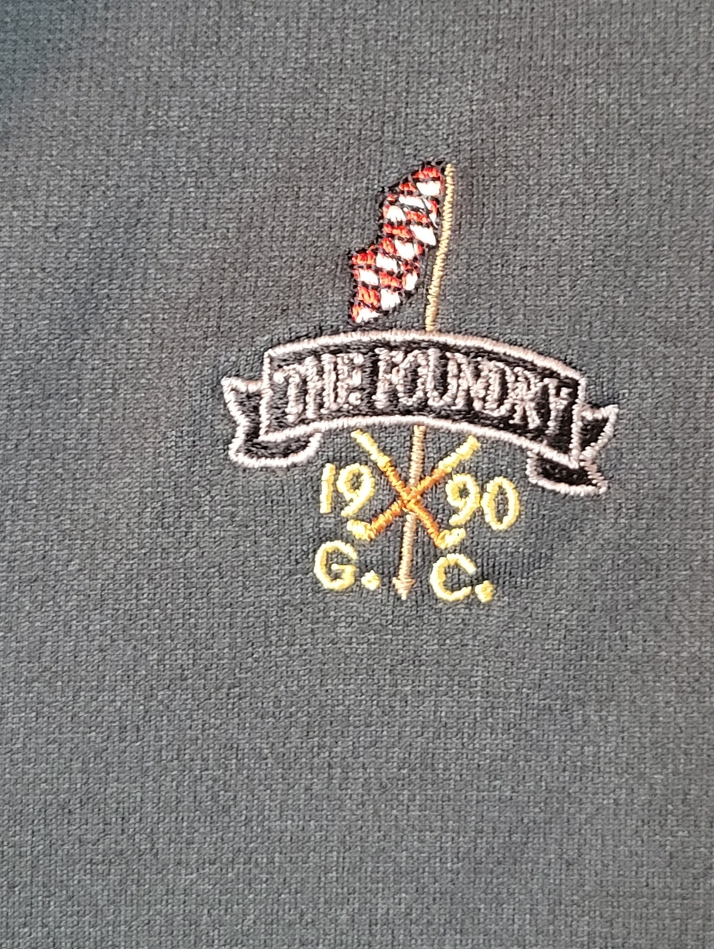 Peter Millar The Foundry Golf Club In Virginia Zip Up Longsleeve Polo, Size XXL - Picture 6 of 7